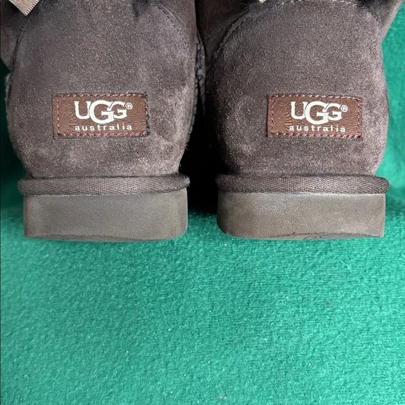 UGG Women's Chocolate Brown Shearling Boots - Picture 4 of 12